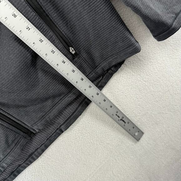 Harvard University Jacket Mens Medium Black Gray Full Zip Hooded Grid Fleece NEW - Picture 3 of 9